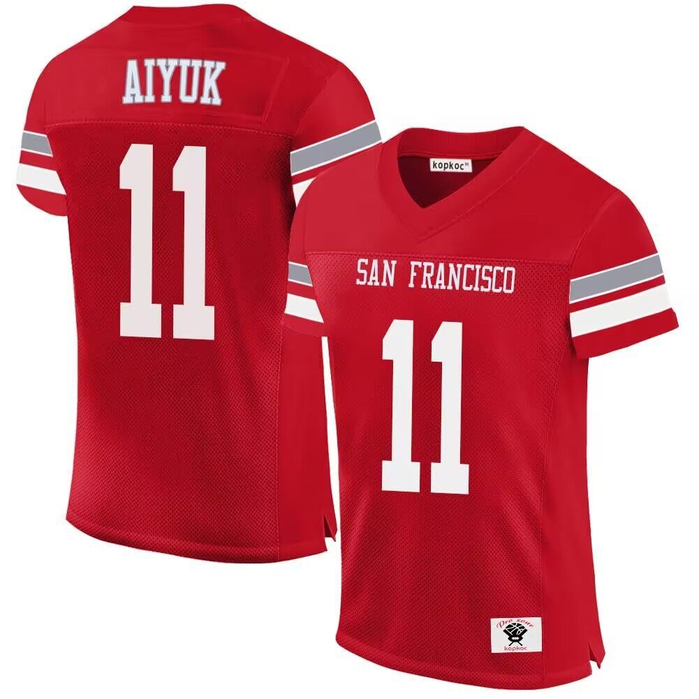 Men San Francisco 49ers 11 Aiyuk red 2024 Nike Limited NFL throwback Jersey